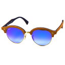 レイバン サングラス クラブラウンド ウッド ミラー RAYBAN CLUBROUND WOOD 0RB4246M 11807Q51 サイズ51