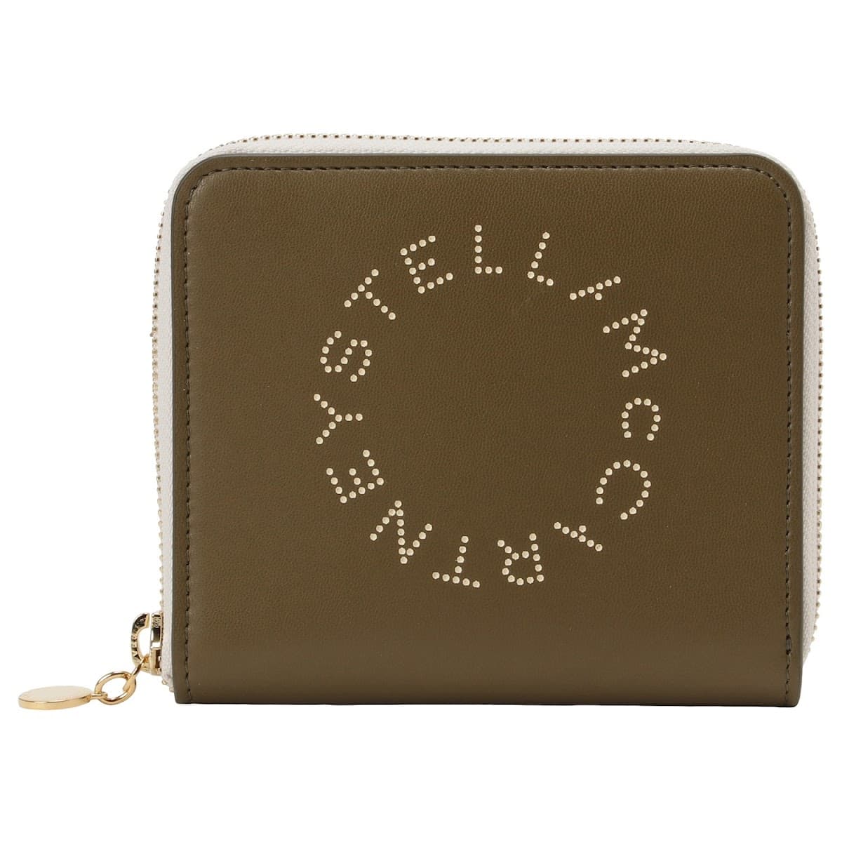 ステラ マッカートニー ミニ財布 レディース ステラマッカートニー 財布 STELLA McCARTNEY レディース 7P0009 W8856 3220 ステラ ロゴ サークル パンチングロゴ バイカラー ラウンドジップ 二つ折り財布 ミリタリーグリーン Zip Around Mini Wallet Bicolor Eco Alter Mat 7P0009-W8856-3220