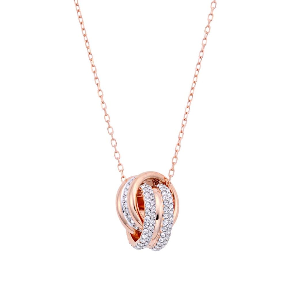 スワロフスキー ネックレス（レディース） スワロフスキー ネックレス ペンダント SWAROVSKI ファーザー クリスタルパヴェ Further Rose Gold 5240525