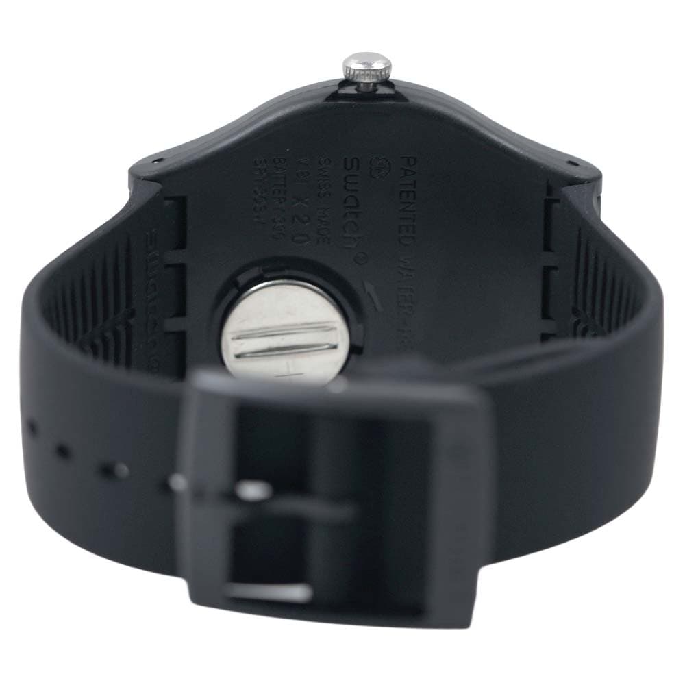 スウォッチ 腕時計 メンズ レディース ブラック シルバー swatch SILVER GLAM SUOZ147