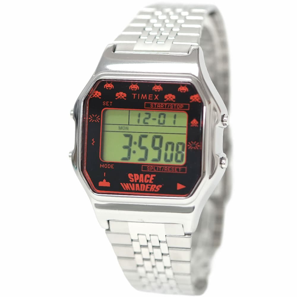 タイメックス スペースインベーダーコラボ シルバー TIMEX TW2V30000