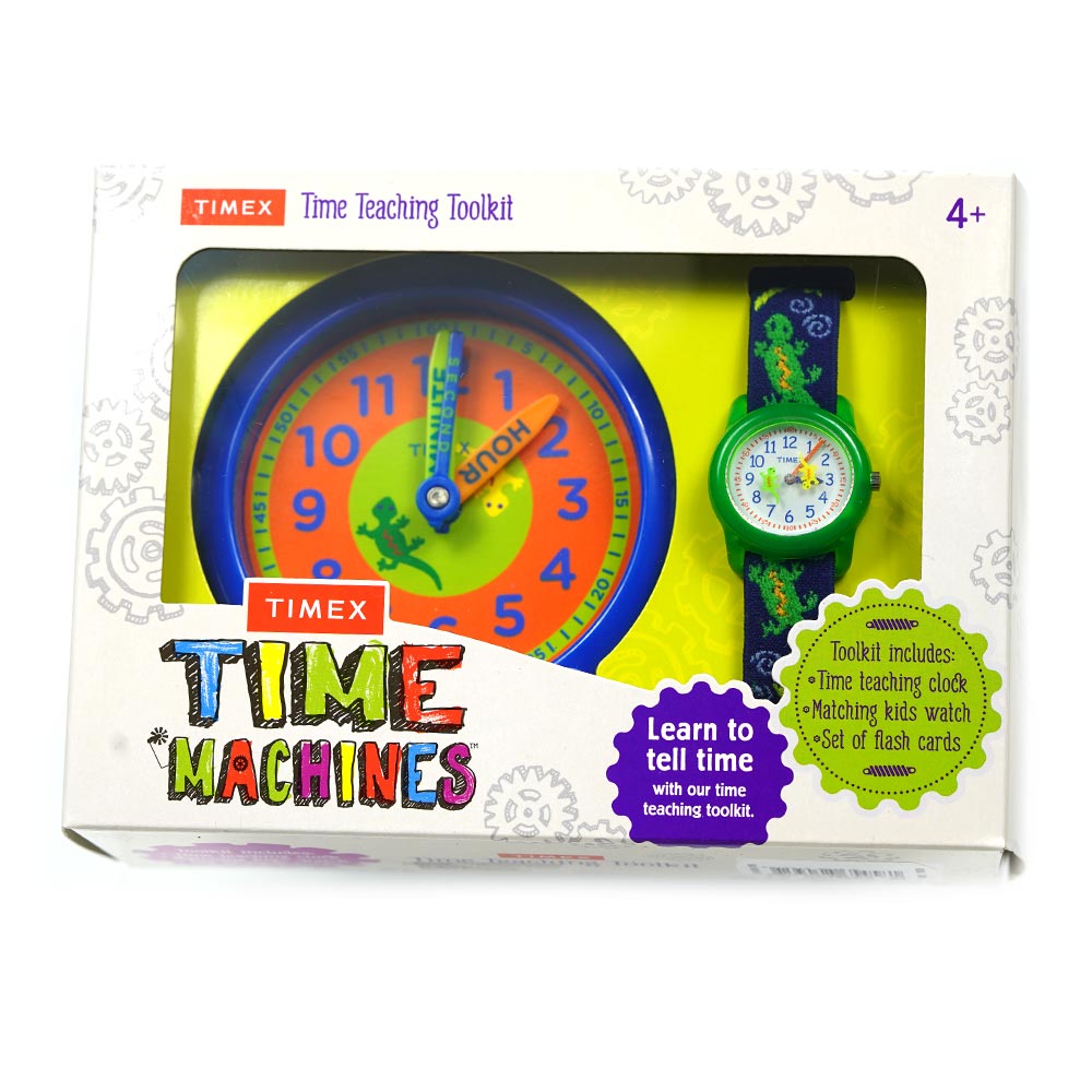 楽天アクセサリーギフトのTYSタイメックス 腕時計 キッズ TIMEX スタディーカード スタディクロック 腕時計のセット Time Teaching Toolkit TWG014900