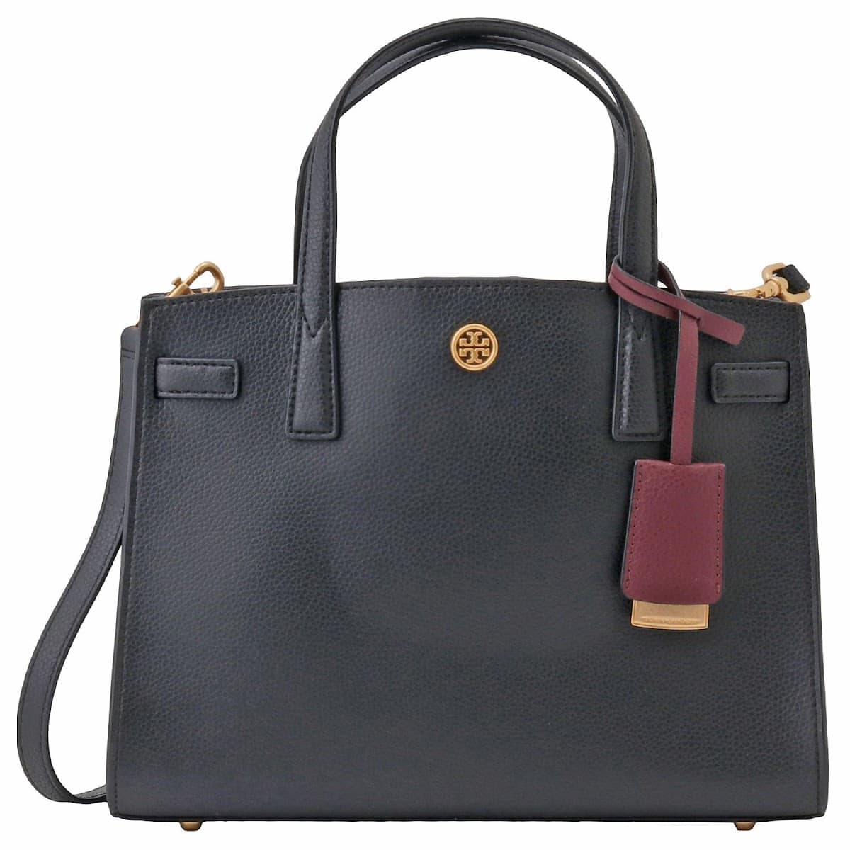 トリーバーチ バッグ Tory Burch レディース BLACK ウォーカー スモール サッチェル 2WAY トートバッグ ショルダー ブラック 73625-001のサムネイル