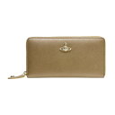 ヴィヴィアンウエストウッド 財布 Vivienne Westwood ラウンドファスナー長財布 VICTORIA CLASSIC ZIP ROUND WALLET GOLD 51050023 40565 R401