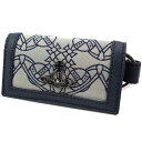 ヴィヴィアンウエストウッド キーケース キーリング付 5連 Vivienne Westwood ORBMANIA KEY WALLET BLUE 51120007 12089 K401