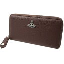 ヴィヴィアン ウエストウッド 長財布 ラウンドファスナー Vivienne Westwood JOSEPHINE NEW ZIP ROUND WALLET BROWN VEGAN GRAIN LEATHER 53020079 02103 D401