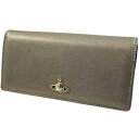 ヴィヴィアン ウエストウッド 長財布 レディース メタリックグレー(ゴールド系) CLASSIC LONG WALLET Vivienne Westwood 51060025-L001N-P201