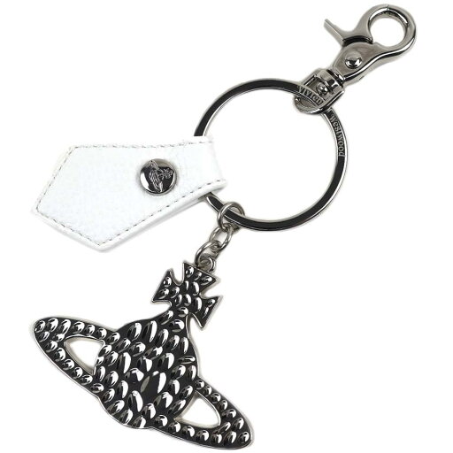 ヴィヴィアンウエストウッド キーリング キーホルダー シルバー ホワイト RE-VEGAN HAMMERED ORB SILVER SAFFIANO WHITE Vivienne Westwood 8203010SU OM0009 A401 ヴィヴィアンウエストウッド キーリング キーホルダー シルバー ホワイト RE-VEGAN HAMMERED ORB SILVER SAFFIANO WHITE Vivienne Westwood 8203010SU OM0009 A401