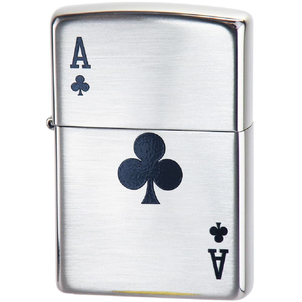 [訳ありアウトレット] ZIPPO ジッポライター ジッポー トランプ エース クローバー クラブ 2ACE-C