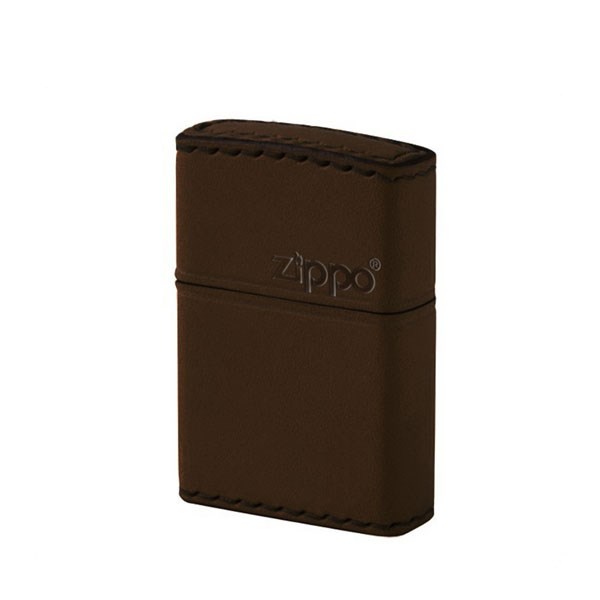 革 zippo ZIPPO ジッポライター ジッポー ZIPPO DB-5 革巻き レザー 横ロゴ ブラウン