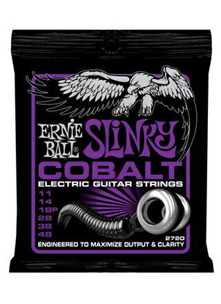 *【ネコポス便発送・代引不可】【ERNIE BALL（アーニーボール）　エレキギター弦】 Cobalt Power Slinky #2720