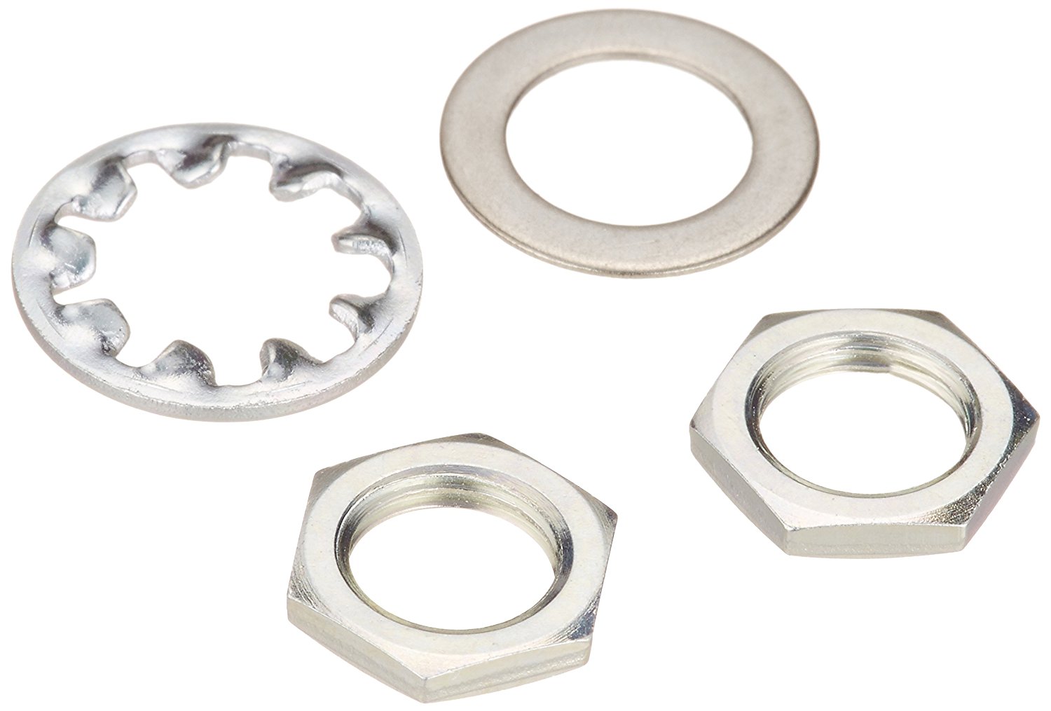 【SCUD】【パーツ】ナットセット φ24ポット用 ニッケル EXNUT-POTN