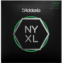 ■NYXL Bass Strings D'Addarioが再構築したエレキベース弦がベースプレーヤーに新しいサウンドの可能性をお届けします。 NYXL BassはD'Addario独自の高炭素カーボン「NY STEEL 」を芯弦に採用し、既存のベース弦よりさらに広いダイナミックレンジとサステインを持った弦に仕上がっています。 全てのプレースタイルに応えられるよう精密にデザインされており、ディープで力強く“パンチ"の効いた低音と、倍音のレスポンスが際立っているのが特徴です。 これに加えて、抜群のチューニングの安定性と圧倒的強度を誇る、べーシスト垂涎の弦となっております。 ・よりバランスが取れ汎用性の高い弦に仕上がりました。 ・ニッケルメッキの巻弦で快適な質感を実現し、調和の取れたサウンド。 ・ダイナミックレンジとサステインが向上しました。 ・ D'Addarioの高炭素カーボン「NY STEEL 」を芯弦に採用し、チューニングの安定性を弦の強度が格段に向上しました。 こちらの商品は日本国内代理店商品となります。 並行輸入品に関しては、代理店保証を受けることが出来ませんのでお気を付け下さい。　