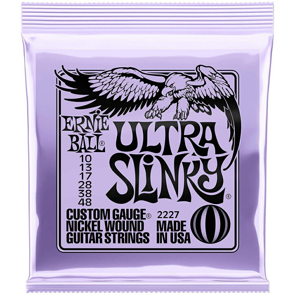 *【ERNIE BALL（アーニーボール） エレキギター弦】2227 ギター弦 (10-48) ULTRA SLINKY ウルトラ・スリンキー