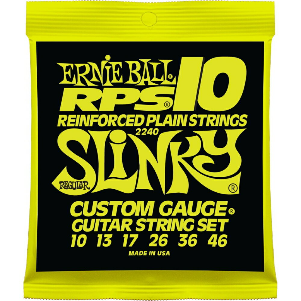 【ネコポス便】【ERNIE BALL（アーニーボール） エレキギター弦】 RPS レギュラー (10-46) 2240 RPS Regular Slinky