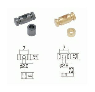 【ネコポス便・送料無料】【パーツ】【GOTOH】　エレキギター用ストリングリテイナー　RG15&30　俵型　クローム