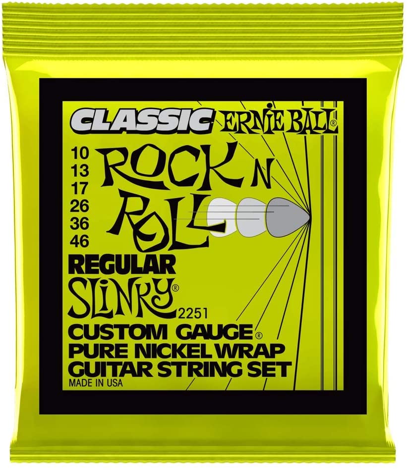 【ゆうパケット便・送料無料】ERNIE BALL 2251 エレキギター弦 (10-46) CLASSIC R&R REGULAR SLINKY クラシック・ロ…