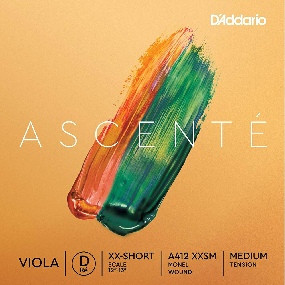【ネコポス便・送料無料】【D'Addario （ダダリオ）】【ヴィオラ弦】ダダリオ ビオラ弦 Ascente バラ弦 Ascente D線 …