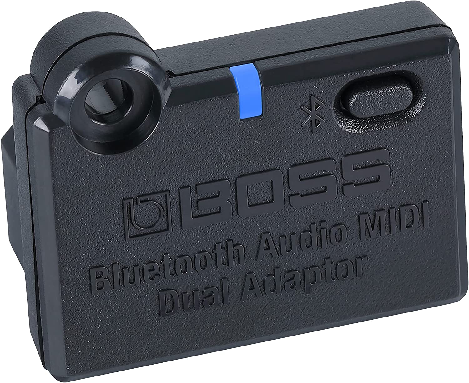 Bluetooth Audio MIDI Dual Adaptor は、対応するBOSS 製品のBluetooth オーディオ／ MIDI 機能を拡張するコンパクトなアダプターです。 対応製品の専用端子にアダプターを装着するだけで、スマートフォンやタブレットなどのBluetooth デバイスとワイヤレス接続を実現します。 楽曲の再生や、Bluetooth MIDI を用いた音色の編集など、モデルによって異なる様々なワイヤレス機能が利用できます。 ・対応製品にBluetooth ワイヤレス機能を拡張 ・Bluetooth オーディオとBluetooth MIDI(BLE-MIDI) の同時使用が可能 ・素早く簡単に取り付け可能 ・取り付けた製品から電源を供給 ※対応製品をお確かめの上ご注文くださいませ。　