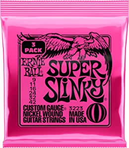 ERNIE BALL 3223 エレキギター弦 (09-42) SUPER SLINKY 3Set Pack