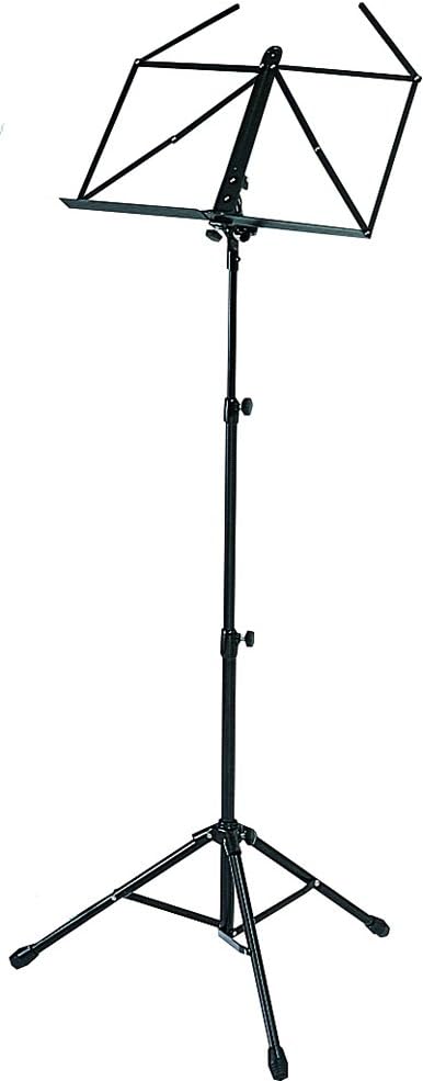 【仕様】 高さ:870~1600mm 譜面置き台幅:445mm×220mm 脚部シャフト太さ:φ12.3mm、φ16mm、φ19.5mm 重量:1140g 折り畳み時全長:約53cm 付属品:ソフトケース