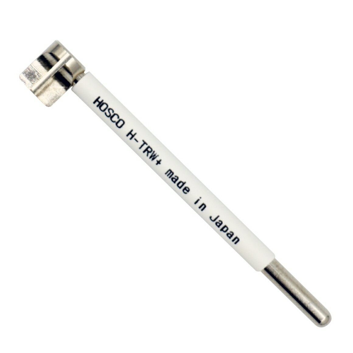 H-TRW+はホスコオリジナルの+型トラスロッドレンチです この+型トラスロッドレンチはネックエンド側にトラスロッドナットを持つたくさんのギターのロッド調整を驚くほど簡単にします。奥行11mm、直径9mmのコンパクトなレンチヘッドは狭いスペースにも入り込みロッド調整を可能にします。トラスロッド調整のためにネックを外す必要はもうありません！ ※注意 　修理・メンテナンスは自己責任でおこなってください。修理・メンテナンスにともなう損害の補償はいたしかねます。