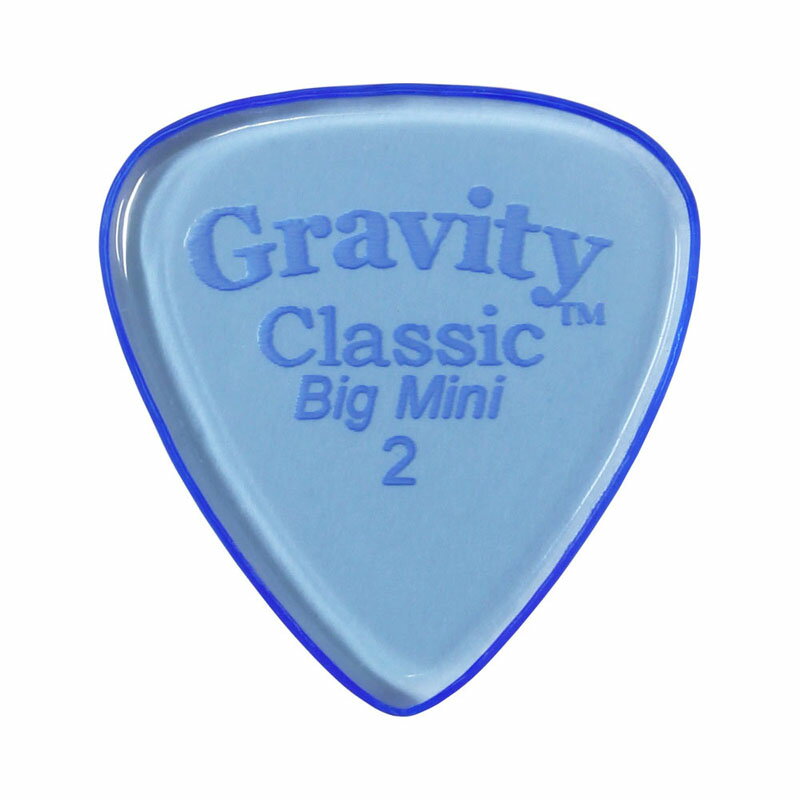 Rakuten - GRAVITY GUITAR PICKS Classic - Big Mini - GCLB2P 2.0mm, Blue