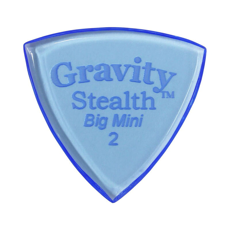 ・2.0mm Stealth Big Mini ,Blue ・GRAVITY GUITAR PICKSはハンドメイドでピックを製作するアメリカのブランド。 ・アメリカで職人の手により美しく磨き上げられたピックはスムースな演奏性、すばらしいトーンを生み出します。 ・アクリルを使用し独特のエッジデザインを採用する事で、速くラウドなプレイにも対応。 ・一般的なピックに比べ耐久性も高く、同じトーン、同じ演奏性で長期間使用できるのも特徴です。