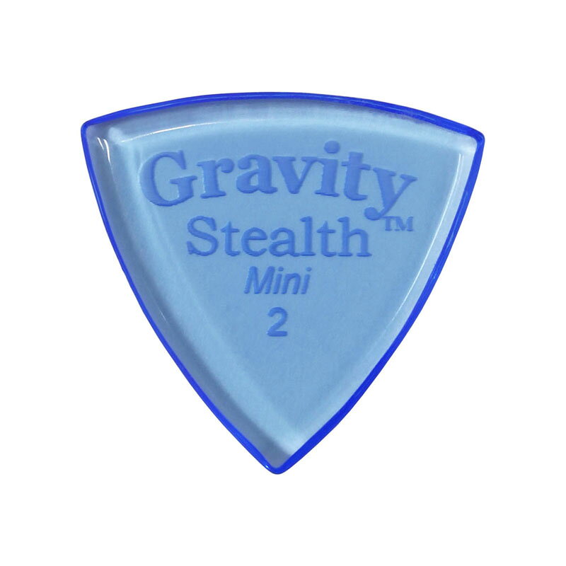 ・2.0mm Stealth Mini ,Blue ・GRAVITY GUITAR PICKSはハンドメイドでピックを製作するアメリカのブランド。 ・アメリカで職人の手により美しく磨き上げられたピックはスムースな演奏性、すばらしいトーンを生み出します。 ・アクリルを使用し独特のエッジデザインを採用する事で、速くラウドなプレイにも対応。 ・一般的なピックに比べ耐久性も高く、同じトーン、同じ演奏性で長期間使用できるのも特徴です。