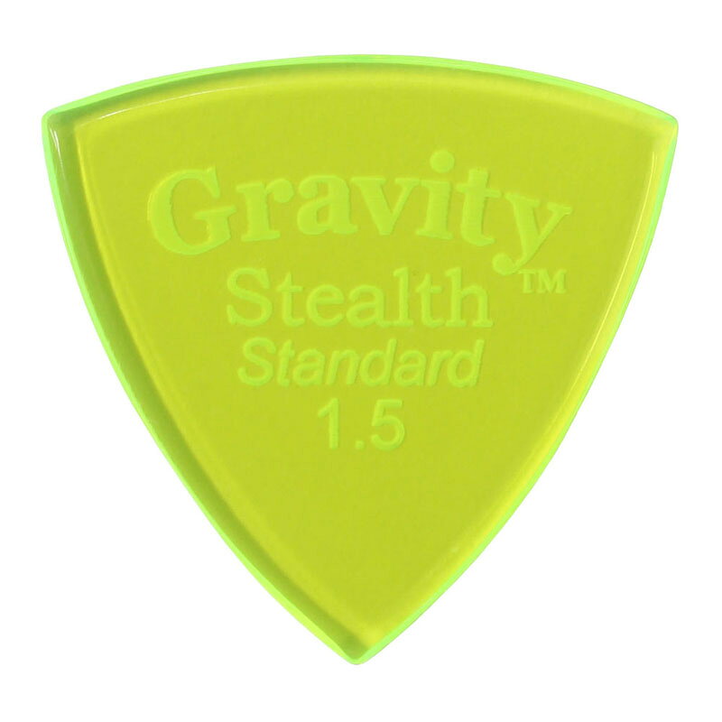 Rakuten - GRAVITY GUITAR PICKS Stealth - Standard - GSSS15P 1.5mm, Fluorescent Green
