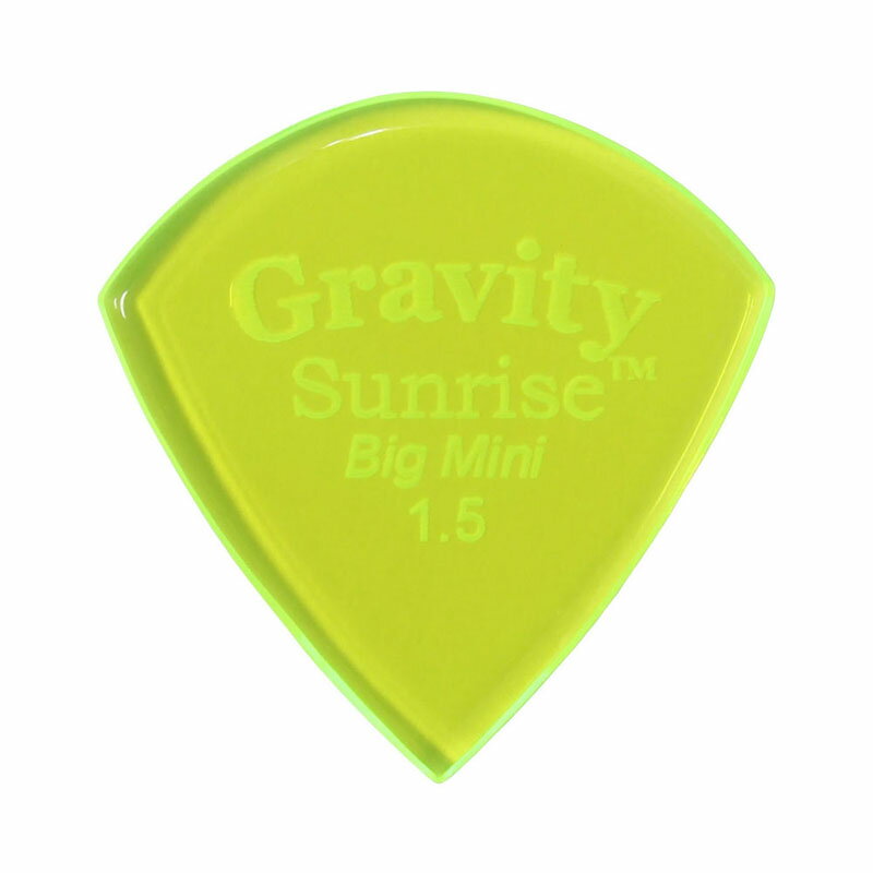 Rakuten - GRAVITY GUITAR PICKS Sunrise - Big Mini - GSUB15P 1.5mm, Fluorescent Green