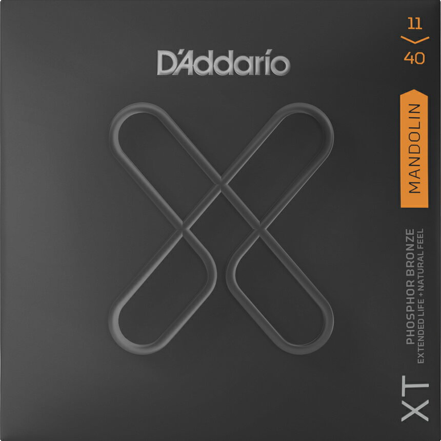 【ゆうパケット・送料無料】【D'Addario (ダダリオ)】マンドリン弦 XTM1140 コーティング弦 フォスファーブロンズ Medium Gauge .0...