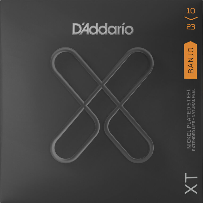 【ゆうパケット・送料無料】【D'Addario (ダダリオ)】【バンジョー弦】XTJ1023 コーティング弦 ニッケル Medium 5弦 .010-.023