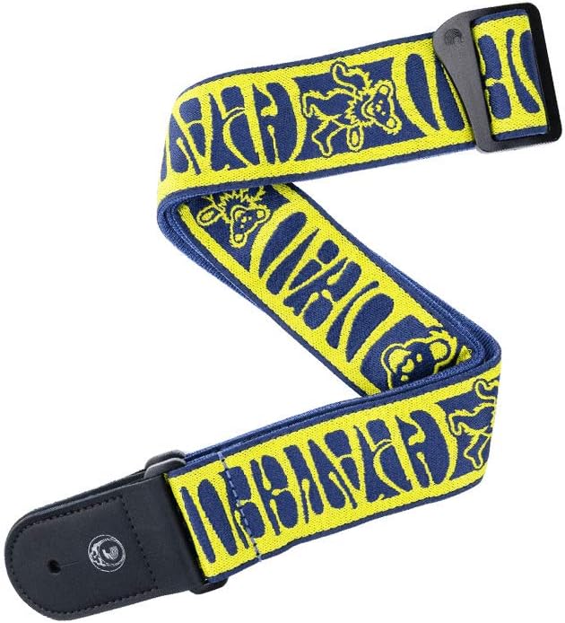 Rakuten - 【送料無料】【D'Addario】ギターストラップ Grateful Dead Woven Strap Dancing Bears 50GD02 Yellow/Navy 【国内正規品】ダダリオ