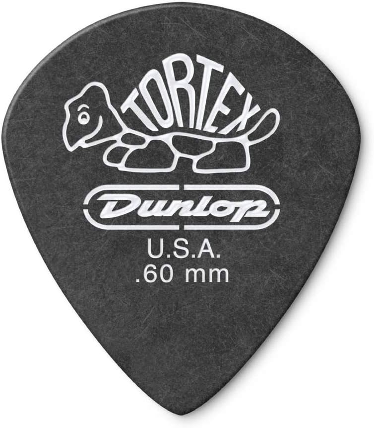 Jim Dunlop ピック×12枚 482 Tortex Pitch Black Jazz III 0.60mm