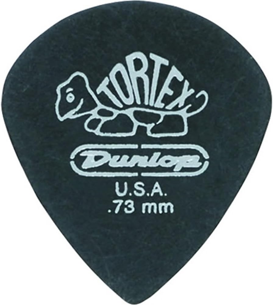 Jim Dunlop ピック×12枚 482 Tortex Pitch Black Jazz III 0.73mm