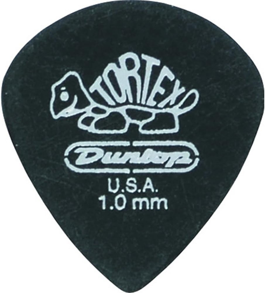 Rakuten - 【送料無料・メール便】Jim Dunlop ピック×12枚 482 Tortex Pitch Black Jazz III 1.0mm
