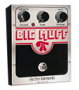 この度オリジナルUSA製のBIG MUFFが熱き要望により遂に復活する次第になった。 ジミヘン、サンタナ、果てはコーンまで多くのプロフェッショナルを魅了したオリジナル機はそのままスィートでサスティーンの効いた感動のサウンドを再現。今回発売されるモデルは1980年前後くらいに登場したフェイスのもので、ノイズもかなり押さえられている完成系に近いものだ。 このユニットを再製作するにあたっては並々ならぬ困難があった。ニューヨークのマンハッタンのど真ん中で現在このような製品を組み込むこと自体が無謀である。なにせマンハッタンの地価は当時の日本のバブルの土地狂乱にも匹敵するほどの高さ！しかも今時アルミを曲げたケースの型を起こすほどバカバカシイことはない。 これは単なるMADE IN USAではなく、MADE IN USA NEW YORK CITYなのである。 ・True Bypass ・寸法:139mm(W) x 173mm(D) x 73mm(H) ・重量:700g ・電源:9Vバッテリー or 9V DCセンターマイナスアダプター JP9.6DC-200(別売) ※アダプターでの使用の際は、必ず純正アダプターJP9.6DC-200(別売)を使用してください。 他社製のアダプターの使用が原因となる破損・故障等が起きた場合、保証期間内であっても保証の対象外となる恐れがありますのでご注意ください。　