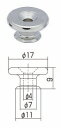ベース用のエンドピンです！ ※画像はニッケルカラーになります。ご注意ください。