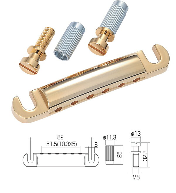 【ギターパーツ】【テイルピース】　【GOTOH】エレキギター用テイルピース　GE101Z　ニッケル