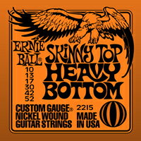 *【ネコポス便発送、代引き不可】【ERNIE BALL（アーニーボール）　エレキギター弦 】 #2215 Heavy Bottom