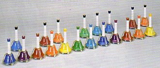 【ハンドベル・ミュージックベル】ミュージックベル(全音)タッチ式タイプ・カラー20音