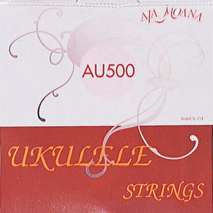 【ネコポス便・送料無料】＊【Alamoana(アラモアナ)】【ウクレレ小物】ウクレレセット弦　ブラックナイロン　　AU500　(AU-500)