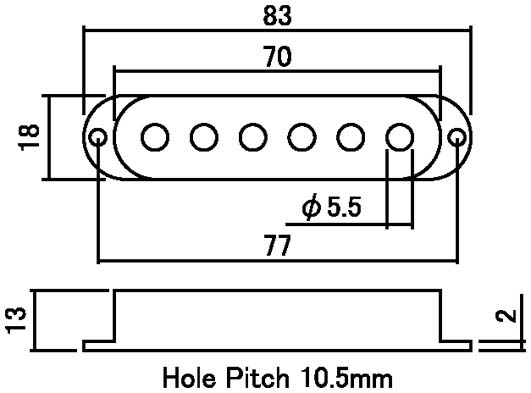 【SCUD】【パーツ】パーツ ピックアップカバー OD-ST ST用
