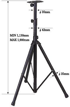【送料無料】【宅配便発送】*【スチール製】スピーカースタンド　SPS160
