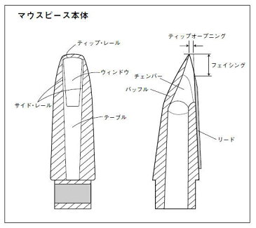 【60mlマウスピースクリーナー付】【Vandoren（バンドレン）B♭クラリネットマウスピース】M15Profile88