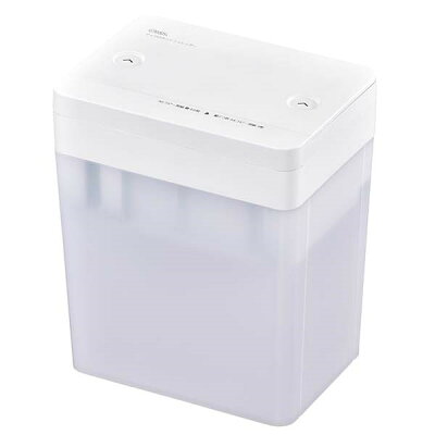 【期間限定ポイント5倍!】OHM卓上マイクロカットシュレッダーA6サイズ対応容量3.8LホワイトSHR-M203-W