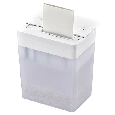 【期間限定ポイント5倍!】OHM卓上マイクロカットシュレッダーA6サイズ対応容量3.8LホワイトSHR-M203-W