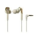 オーディオテクニカ ハイレゾ対応 インナーイヤーヘッドホン SOLID BASS シャンパンゴールド ATH-CKS550XCG 【送料無料】