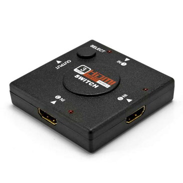 【メール便送料無料】HDMIセレクター　HDMI3ポート　3入力1出力　ブラック　Libra　DT-HDMIS1　HDMI切替器 AVセレクター ※PS3・PS4不可